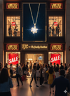 Bloom Design Anti - Tarnish Premium Classic White Pearl Chain Pendant in Gold Plated