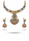 Premium Quality | Dual Tone | Hasli Choker Set |