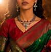 Premium Quality | Jungle Theme | Necklace Set with Mangtika |