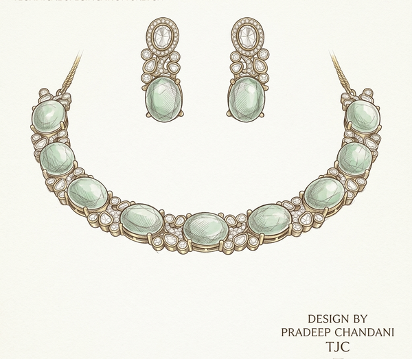 Premium Quality | Dublet Stone | Sabyasachi Necklace | Polki |