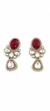 Premium Quality | Polki | Ruby Inspired | AD Detailing | Handmade Earrings |