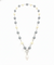 Mother of Pearl Brass Beaded Necklace/ Mala With American Diamond Accent & Statement Piece