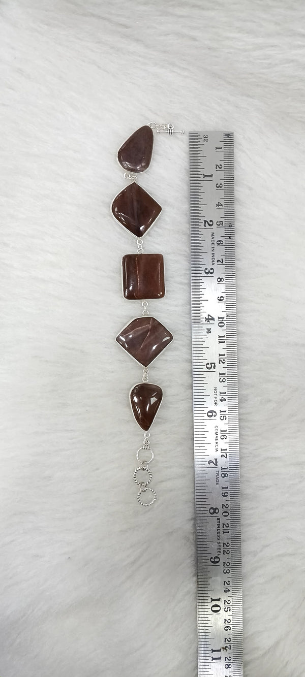 Premium Quality | Natural Handmade Brown Jasper Stone Bracelet |