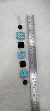 Premium Quality | Handmade | Natural Black Onyx & Larimar Stone Bracelet |