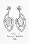 Premium Quality | Gold Plated | Long Tops Earrings | Dublet Stone |