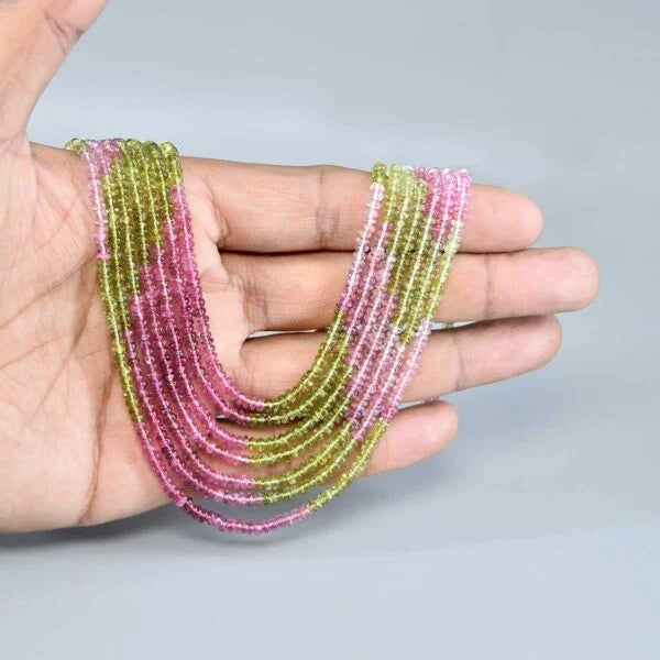 Multi-Sapphire Inspired Multicolor Beaded Necklace (7-Layer Onyx Glass Stone Mala)