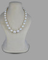 Baroque Synthetic Freshwater White Pearl Beaded Necklace (Single Layer Moti Mala)