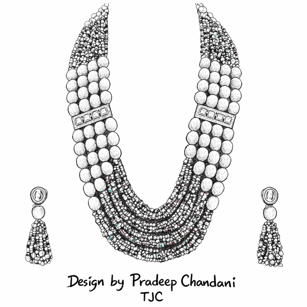 Premium Quality | Rice Beads | Necklace Set | Handmade Jewelry |