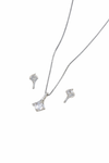 Premium Quality | Monalisa Glass | Silver Plated | Anti - Tarnish Chain Pendant |