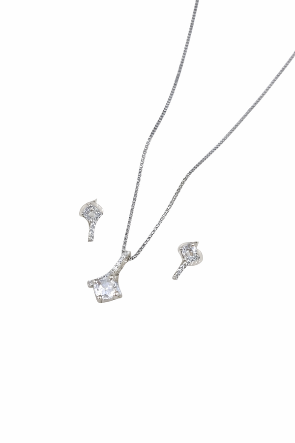 Premium Quality | Monalisa Glass | Silver Plated | Anti - Tarnish Chain Pendant |