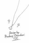 Premium Quality | Monalisa Glass | Silver Plated | Anti - Tarnish Chain Pendant |