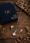 Premium Quality | Monalisa Glass | Silver Plated | Anti - Tarnish Chain Pendant |