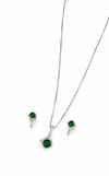 Premium Quality | Monalisa Glass | Silver Plated | Anti - Tarnish Chain Pendant |