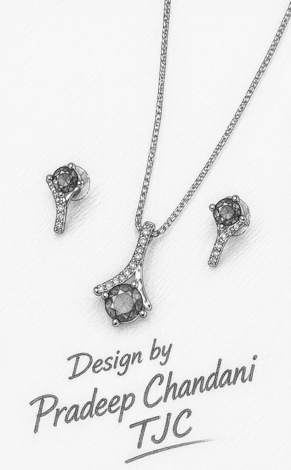 Premium Quality | Monalisa Glass | Silver Plated | Anti - Tarnish Chain Pendant |