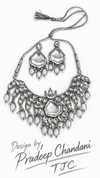 Premium Quality | Kundan Meena | Crystal Beads | Kundan Necklace |