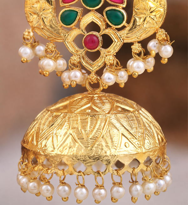 Premium Quality | Preeta Jhumki Earrings | Handmade Earrings |