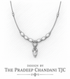 Premium Quality | Gold Plated Chain Set | White Color |