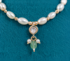 Premium Quality | Gold Plated Chain Set | White Color |