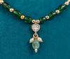 Premium Quality | Gold Plated Chain Set | Green Color |