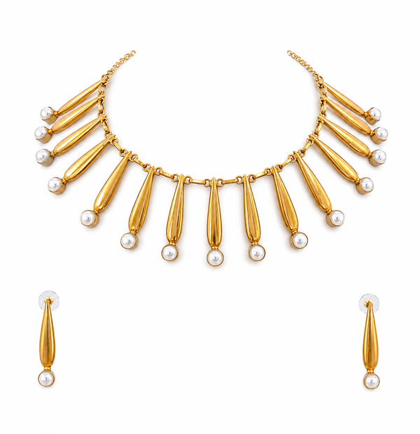 Premium Quality | Brass | Chain Choker Set |