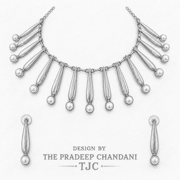 Premium Quality | Brass | Chain Choker Set |