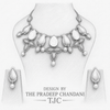 Premium Quality | Mother of Pearls | Chain Choker Set | Mint Color |