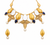 Premium Quality | Mother of Pearls | Chain Choker Set | Purple Color |