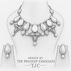 Premium Quality | Mother of Pearls | Chain Choker Set | Pink Color |