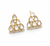 Premium Quality | Silver Foil Polki | Studs Earrings |