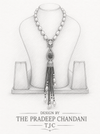 Premium Quality | Monalisa Stone | Pearl Drop Necklace | Red Color |