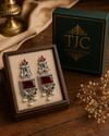 Premium Quality | Subhangi Earrings | Oxidised Silver Plated |