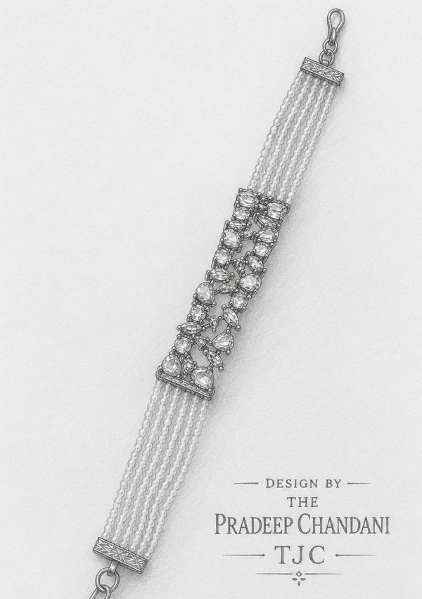 Premium Quality | White Pearls | AD | Bracelets |