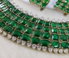 Premium Quality | Mehndi Polish | Choker Set | Green Color |