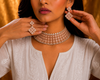 Premium Quality | Mehndi Polish | Choker Set | Peach Color |