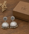 Premium Quality | Kavisha Jhumki Earrings | Silver Plated |