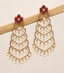 Premium Quality | Umika Dangler Earrings | Gold Plated |
