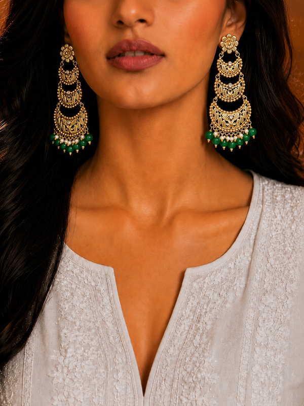 Premium Quality | Manjari Earrings | Handamde Earrings |