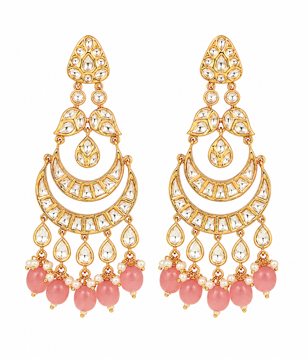 Premium Quality | Anuja Earrings | 22k Gold Plated |