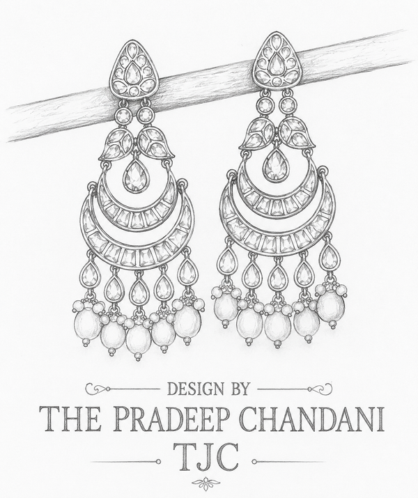 Premium Quality | Anuja Earrings | 22k Gold Plated |
