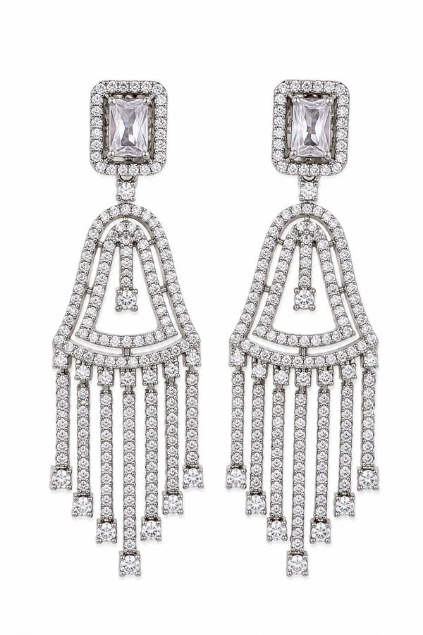 Premium Quality | Triya Earrings | Silver Plated |