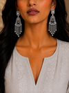 Premium Quality | Triya Earrings | Silver Plated |