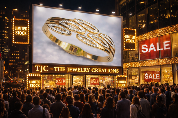 TJC Gold-Toned Anti-Tarnish Leaf Design Open Cuff Bracelet