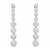 Solitaire diamond pave long dangler statement & premium earrings with AD accents