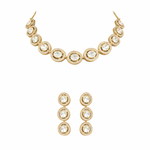 22 Carat Gold Plated Semi Bridal Choker Elegant & Premium Quality Necklace & Bollywood Celebrity Wear Designer Choker Necklace