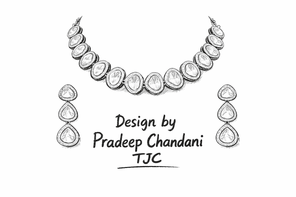 22 Carat Gold Plated Semi Bridal Choker Designer Necklace & Bollywood Celebrity Wear Premium Quality & Elegant Choker Necklace