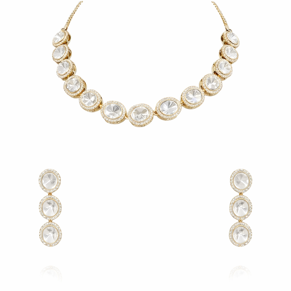 22 Carat Gold Plated Semi Bridal Premium Quality Choker Elegant & Statement Designer Choker Necklace