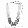 Green Aventurine Glass Pearl 5 LayerPremium Quality Beaded Necklace & Fine and Elegant Jewelry