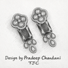 Traditional Long Tops Earrings in Green Emerald with Premium Quality & 14K Antique Gold Plated Earrings