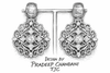 Traditional Peacock Green Dangler Partywear Premium Quality Earrings in Gold Plated