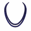 Blue Sapphire Inspired Onyx Blue Glass StoneBeaded Necklace & Premium Celebrity Wear Bollywood Inspired Mala Necklace Set